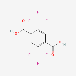 2,5-Bis(trifluoromethyl)terephthalic acid chemical structure (CAS 366008-67-5)