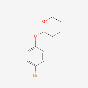 2-(4-Bromophenoxy)tetrahydro-2H-pyran chemical structure (CAS 36603-49-3)