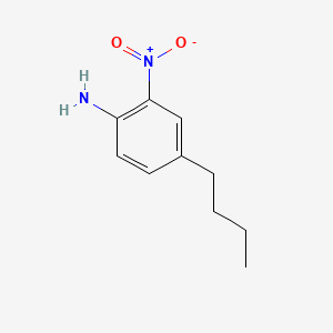 4-Butyl-2-nitroaniline chemical structure (CAS 3663-22-7)