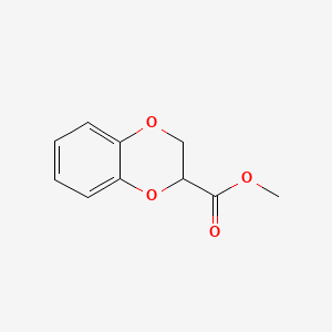 Methyl 1,4-Benzodioxane-2-carboxylate chemical structure (CAS 3663-79-4)