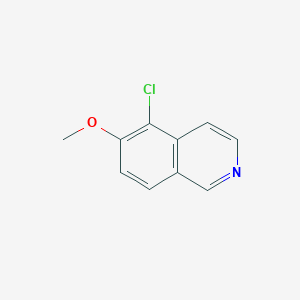 5-Chloro-6-methoxyisoquinoline chemical structure (CAS 366445-71-8)