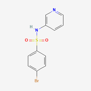 4-Bromo-N-(pyridin-3-yl)benzenesulfonamide chemical structure (CAS 3665-12-1)