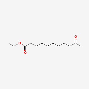 Ethyl 10-oxoundecanoate chemical structure (CAS 36651-38-4)