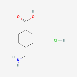cis-4-(Aminomethyl)cyclohexanecarboxylic acid hydrochloride chemical structure (CAS 3667-38-7)