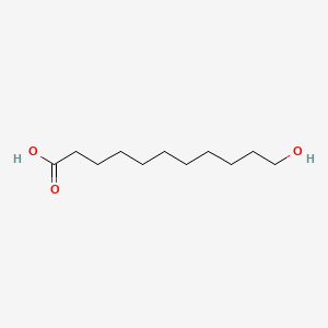 11-Hydroxyundecanoic acid chemical structure (CAS 3669-80-5)