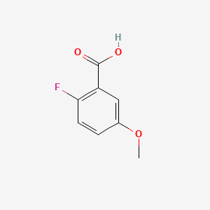 2-Fluoro-5-methoxybenzoic acid chemical structure (CAS 367-83-9)