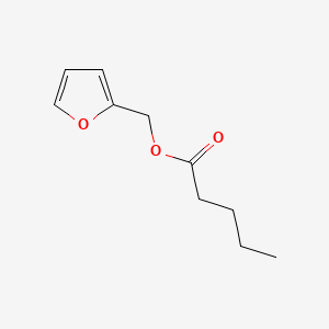 Furan-2-ylmethyl pentanoate chemical structure (CAS 36701-01-6)