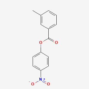 4-Nitrophenyl 3-methylbenzoate chemical structure (CAS 36718-84-0)