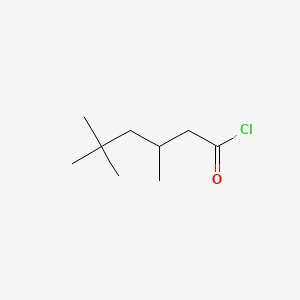 3,5,5-Trimethylhexanoylchloride chemical structure (CAS 36727-29-4)