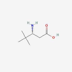 (R)-3-Amino-4,4-Dimethylpentanoic acid chemical structure (CAS 367278-49-7)