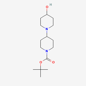 tert-Butyl 4-hydroxy-[1,4'-bipiperidine]-1'-carboxylate chemical structure (CAS 367500-88-7)