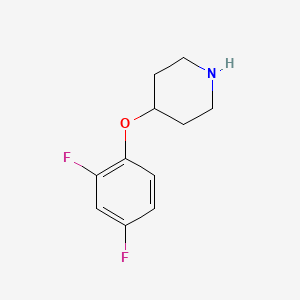 4-(2,4-Difluorophenoxy)piperidine chemical structure (CAS 367501-08-4)