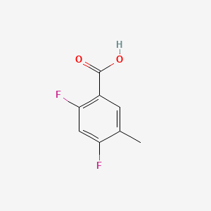 2,4-Difluoro-5-methylbenzoic acid chemical structure (CAS 367954-99-2)