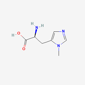 (S)-2-Amino-3-(1-methyl-1H-imidazol-5-yl)propanoic acid chemical structure (CAS 368-16-1)