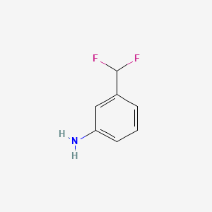 3-(Difluoromethyl)aniline chemical structure (CAS 368-99-0)