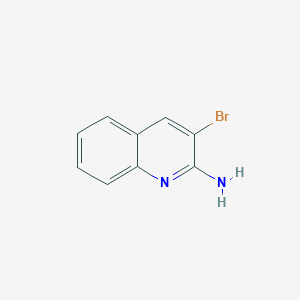 3-Bromoquinolin-2-amine chemical structure (CAS 36825-31-7)