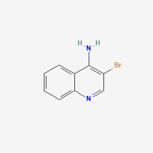 4-Amino-3-bromoquinoline chemical structure (CAS 36825-36-2)