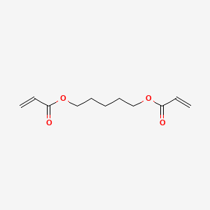 Pentane-1,5-diyl diacrylate chemical structure (CAS 36840-85-4)