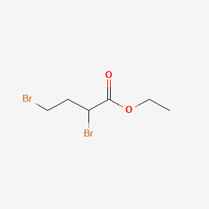 Ethyl 2,4-dibromobutanoate chemical structure (CAS 36847-51-5)
