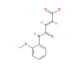 4-((2-Methoxyphenyl)amino)-4-oxobut-2-enoic acid chemical structure (CAS 36847-94-6)
