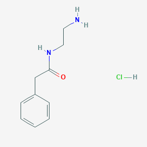N-(2-Aminoethyl)-2-phenylacetamide hydrochloride chemical structure (CAS 36850-99-4)