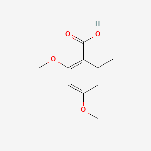 2,4-Dimethoxy-6-methylbenzoic acid chemical structure (CAS 3686-57-5)