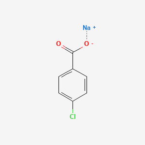 Sodium 4-chlorobenzoate chemical structure (CAS 3686-66-6)
