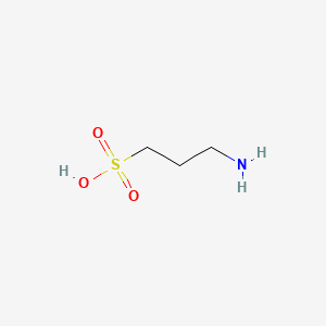 3-Aminopropane-1-sulfonic acid chemical structure (CAS 3687-18-1)