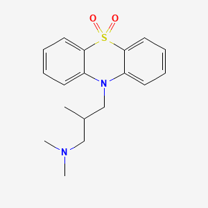 10-(3-(Dimethylamino)-2-methylpropyl)-10H-phenothiazine 5,5-dioxide chemical structure (CAS 3689-50-7)