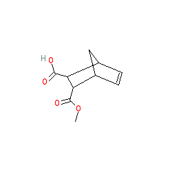 3-(Methoxycarbonyl)bicyclo[2.2.1]hept-5-ene-2-carboxylic acid chemical structure (CAS 36897-94-6)