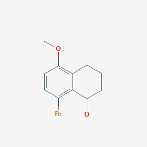 8-Bromo-5-methoxy-3,4-dihydronaphthalen-1(2H)-one chemical structure (CAS 36939-44-3)