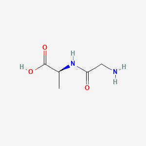 (S)-2-(2-Aminoacetamido)propanoic acid chemical structure (CAS 3695-73-6)