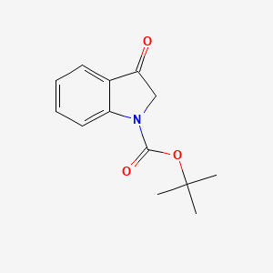 tert-Butyl 3-oxoindoline-1-carboxylate chemical structure (CAS 369595-01-7)