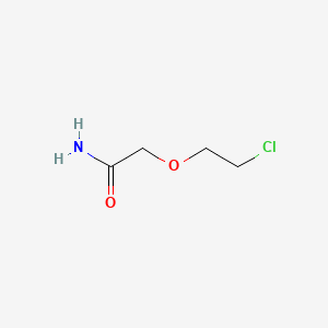 2-(2-Chloroethoxy)acetamide chemical structure (CAS 36961-64-5)