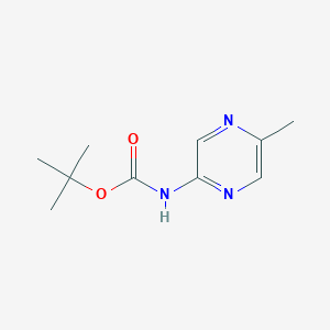 tert-Butyl (5-methylpyrazin-2-yl)carbamate chemical structure (CAS 369638-68-6)