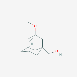 3-Methoxy-1-hydroxymethyladamantane chemical structure (CAS 36964-32-6)
