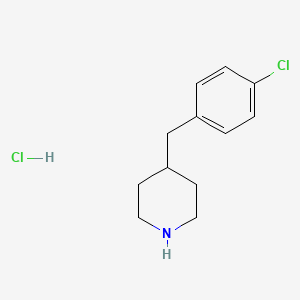 4-(4-Chlorobenzyl)piperidine hydrochloride chemical structure (CAS 36968-94-2)