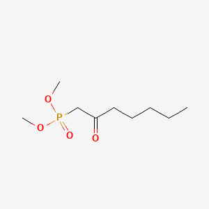 Dimethyl (2-oxoheptyl)phosphonate chemical structure (CAS 36969-89-8)