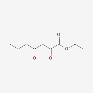 Ethyl 2,4-dioxoheptanoate chemical structure (CAS 36983-31-0)