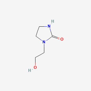 1-(2-Hydroxyethyl)imidazolidin-2-one chemical structure (CAS 3699-54-5)