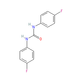 1,3-Bis(4-fluorophenyl)urea chemical structure (CAS 370-22-9)