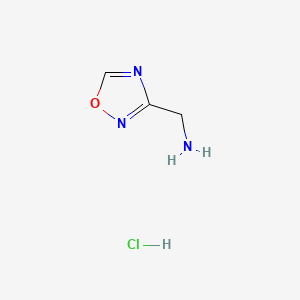 (1,2,4-Oxadiazol-3-ylmethyl)amine hydrochloride chemical structure (CAS 370103-73-4)