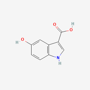 5-Hydroxy-1H-indole-3-carboxylic acid chemical structure (CAS 3705-21-3)