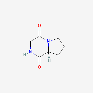 (S)-Hexahydropyrrolo[1,2-a]pyrazine-1,4-dione chemical structure (CAS 3705-27-9)