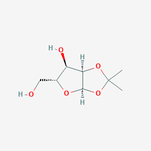 (3aR,5R,6R,6aR)-5-(Hydroxymethyl)-2,2-dimethyltetrahydrofuro[2,3-d][1,3]dioxol-6-ol chemical structure (CAS 37077-81-9)