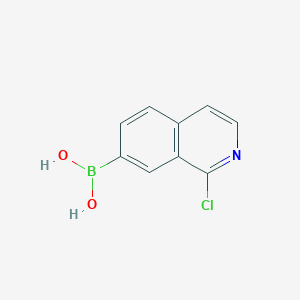 (1-Chloroisoquinolin-7-yl)boronic acid chemical structure (CAS 370864-49-6)
