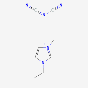 Ethylmethylimidazolium dicyanamide chemical structure (CAS 370865-89-7)