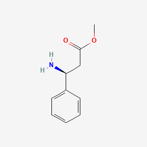 (S)-Methyl 3-amino-3-phenylpropanoate chemical structure (CAS 37088-66-7)