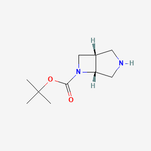 (1S,5R)-tert-Butyl 3,6-diazabicyclo[3.2.0]heptane-6-carboxylate chemical structure (CAS 370882-66-9)