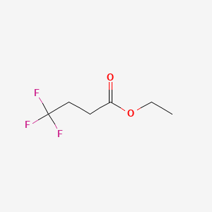 Ethyl 4,4,4-trifluorobutanoate chemical structure (CAS 371-26-6)
